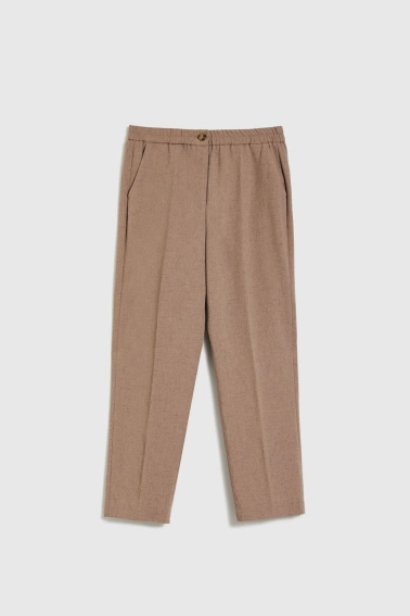Spodnie cygaretki brązowe