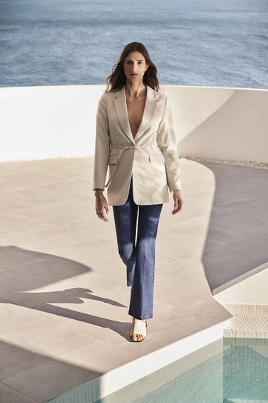 Marynarka damska piaskowa