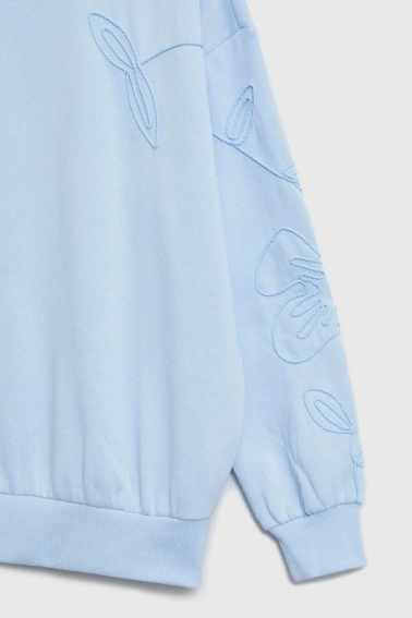 Bluza wkładana przez głowę błękitna 