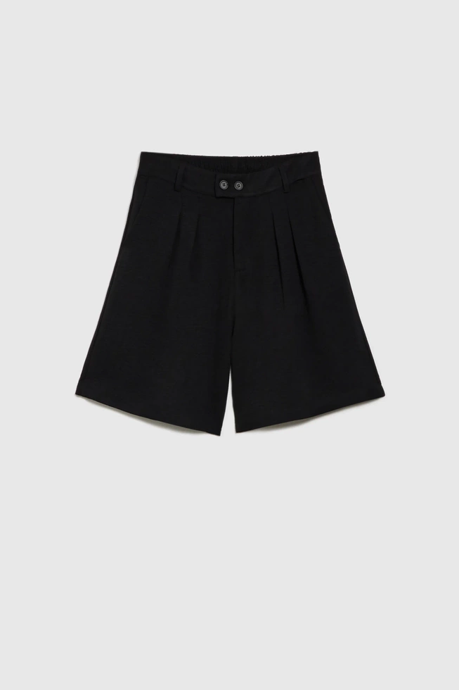 Szorty z kieszeniami czarne