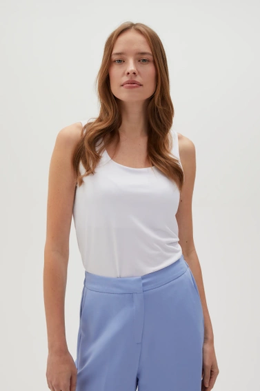 Gładki top biały 