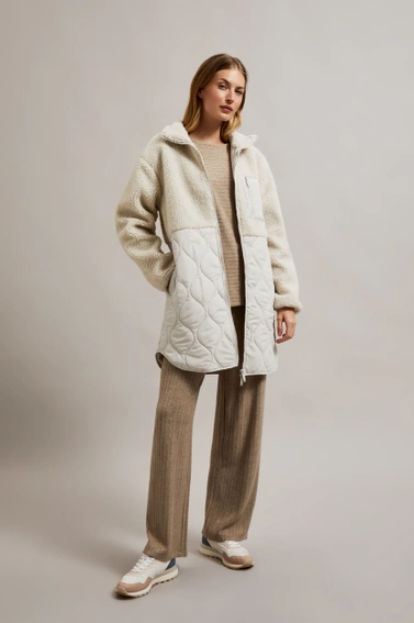 Kurtka teddy beżowa