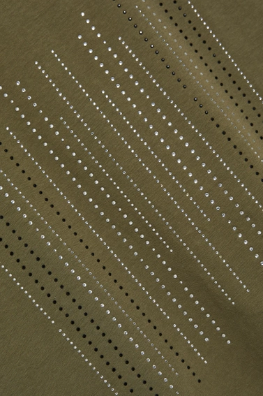 Top z aplikacją oliwkowy