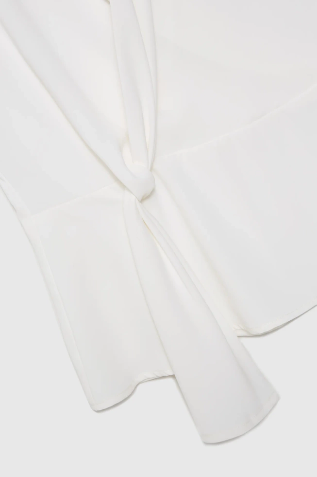 Koszula z wiązaniem biała