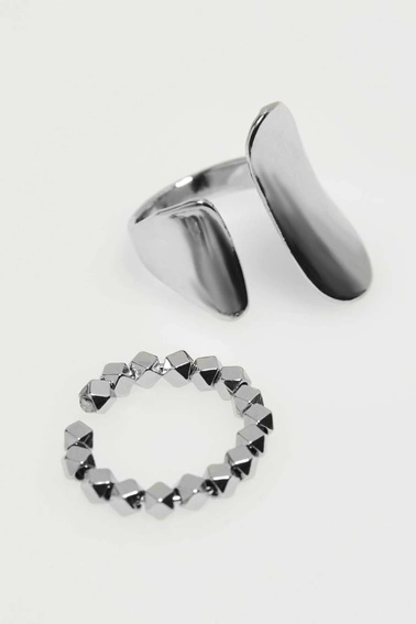 Eleganckie pierścionki - zestaw 4 sztuk