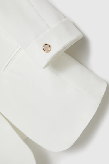 Marynarka z rękawami 3/4 biała