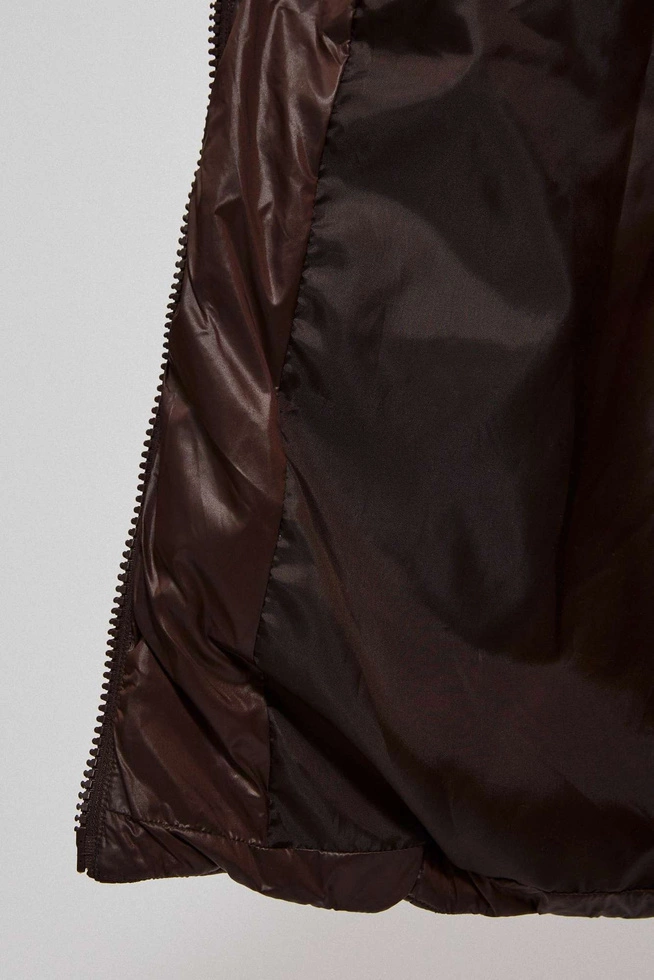 Pikowana kurtka brązowa