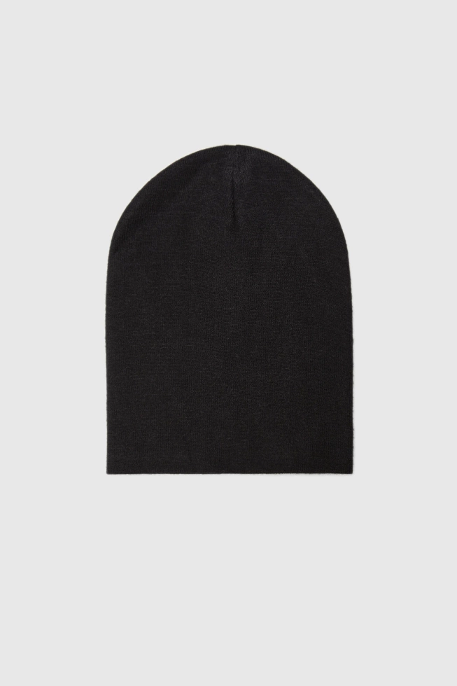 Gładka czapka czarna