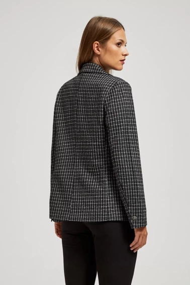 Dwurzędowa marynarka z ozdobnymi guzikami