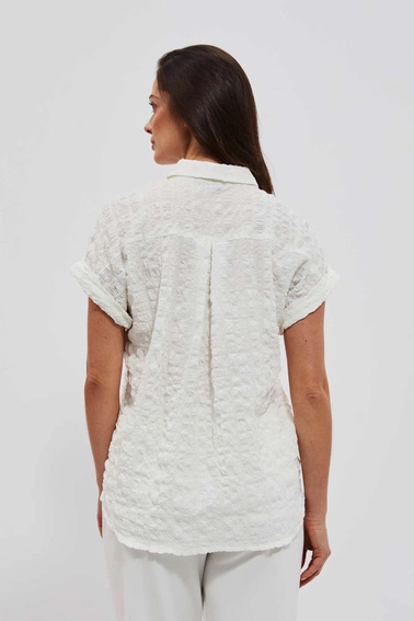 Koszula z kieszonką biała