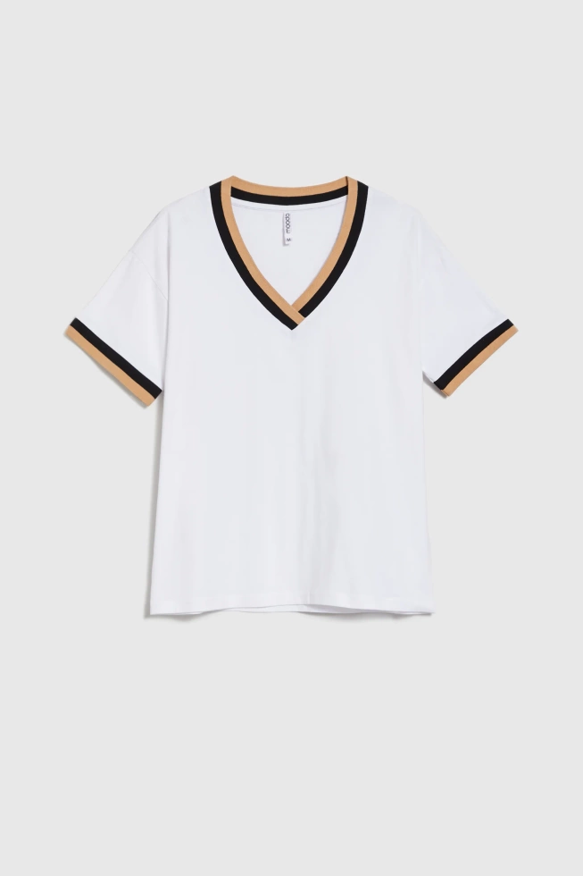 Bluzka z bawełny biała