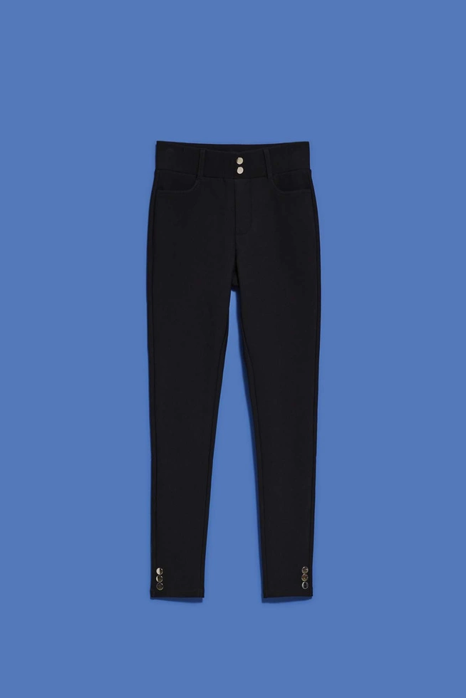 Gładkie spodnie typu rurki