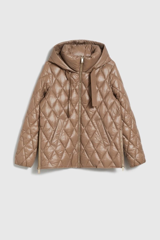 Pikowana kurtka beżowa