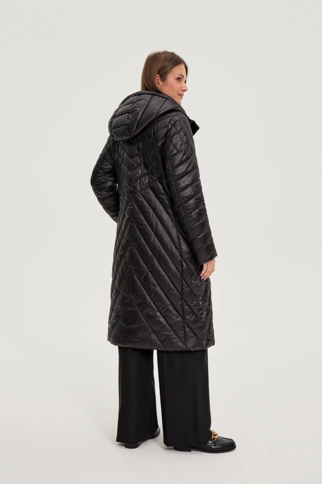 Długa kurtka czarna