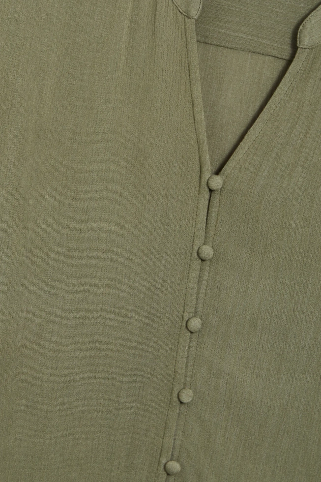 Wiskozowa koszula oliwkowa