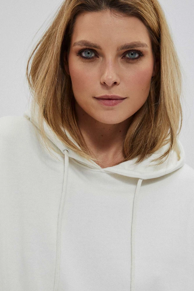 Gładka bluza z kapturem