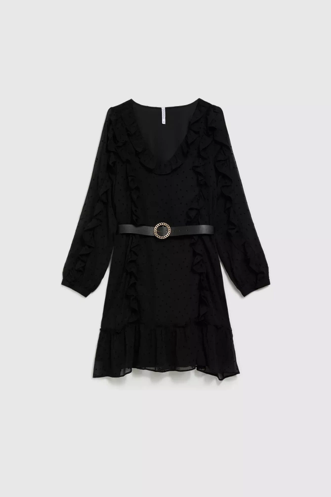 Sukienka z falbanami