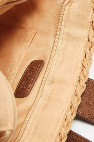 Pleciona torebka na ramię