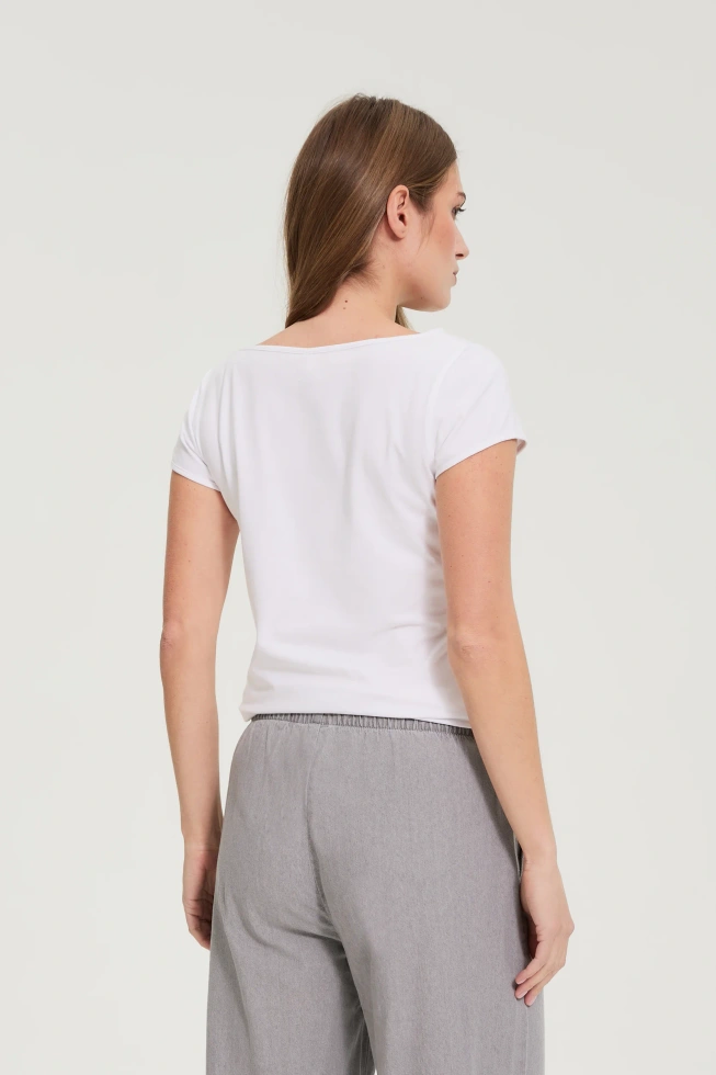 Bawełniany t-shirt biały