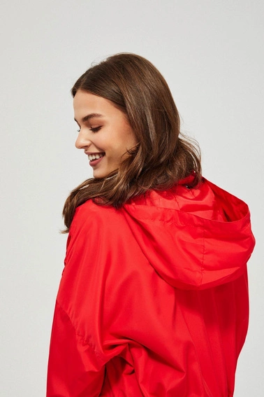 Kurtka wiatrówka z kapturem