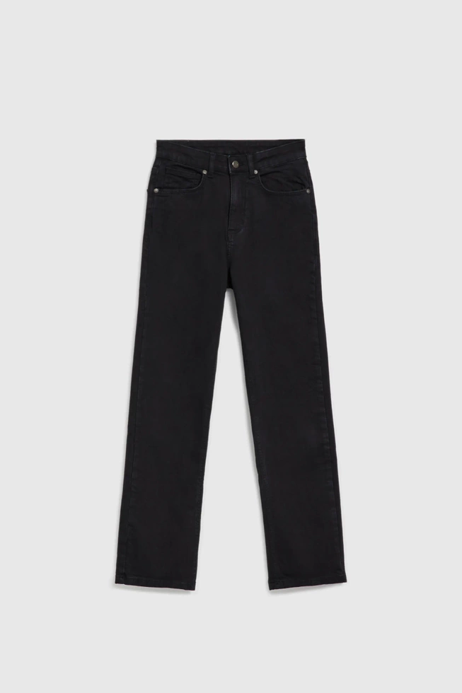 Jeansy z prostą nogawką czarne