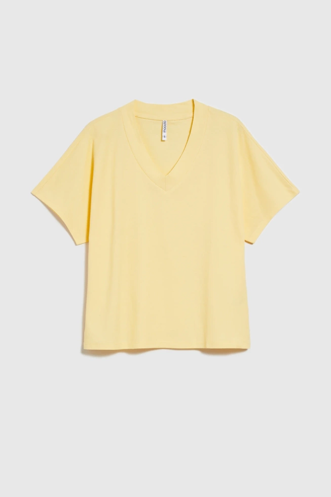 Bawełniana bluzka żółta