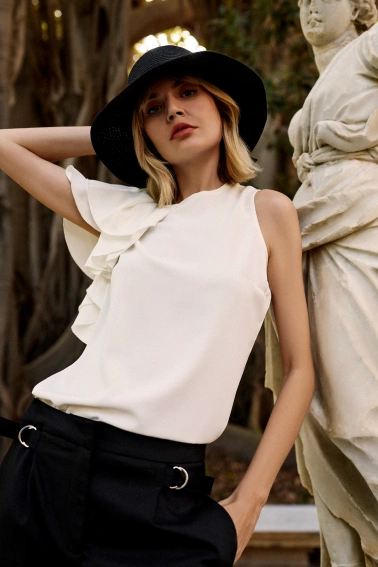 Kapelusz z kokardą czarny