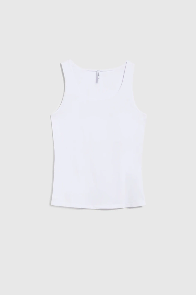 Gładki top biały