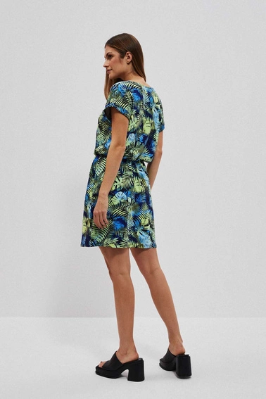 Sukienka z tropikalnym printem