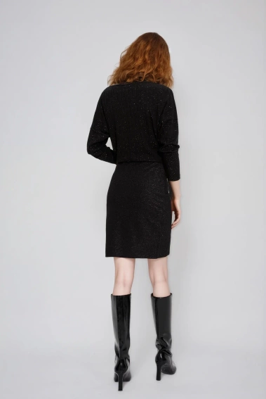 Spódnica z marszczeniem czarna