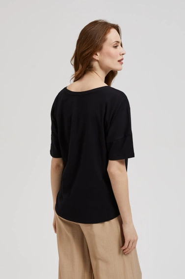 Bluzka z cekinami czarna