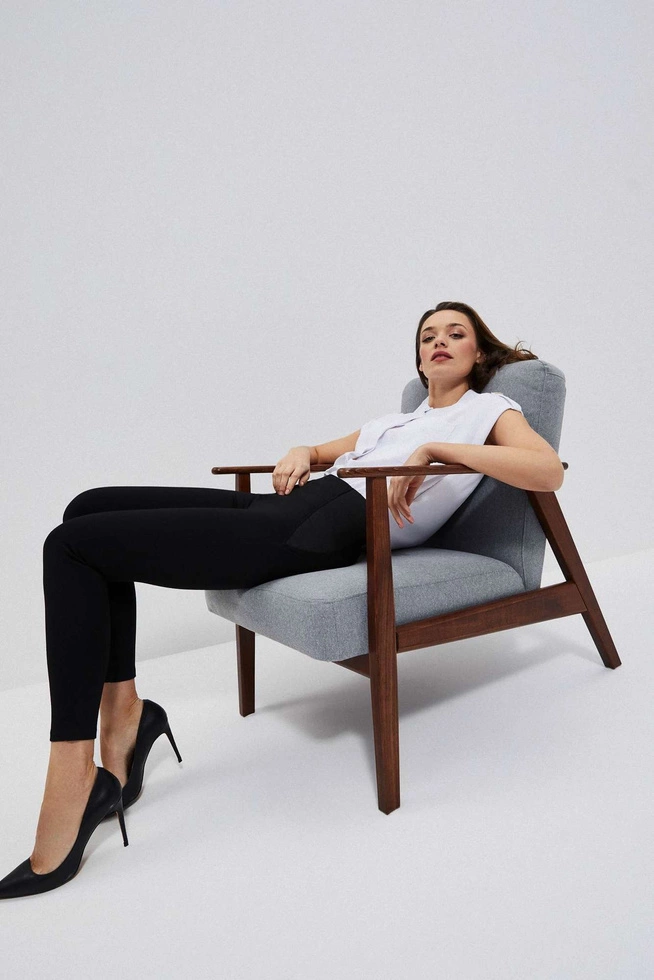 Legginsy z gumą w pasie czarne