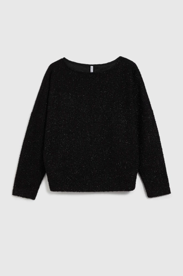 Błyszcząca bluzka czarna 