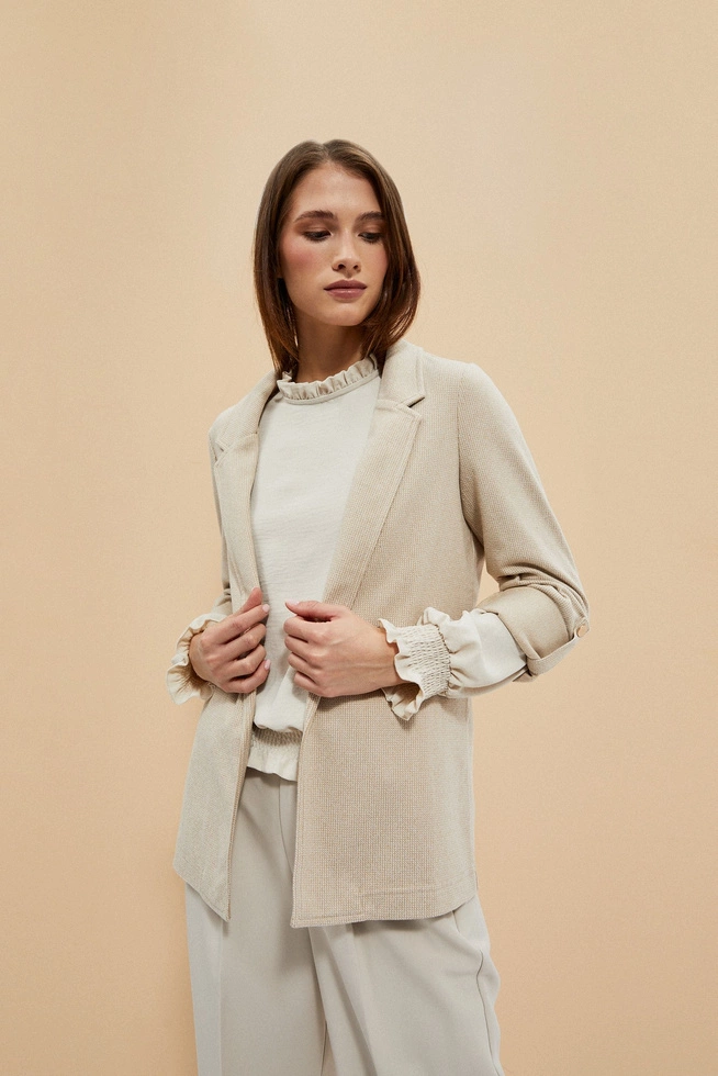 Marynarka ze strukturalnej tkaniny