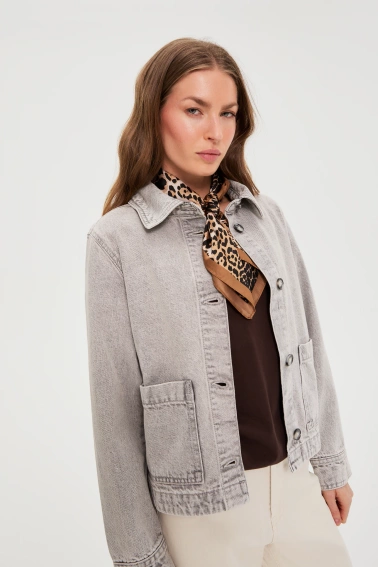 Apaszka w panterkę brązowa 