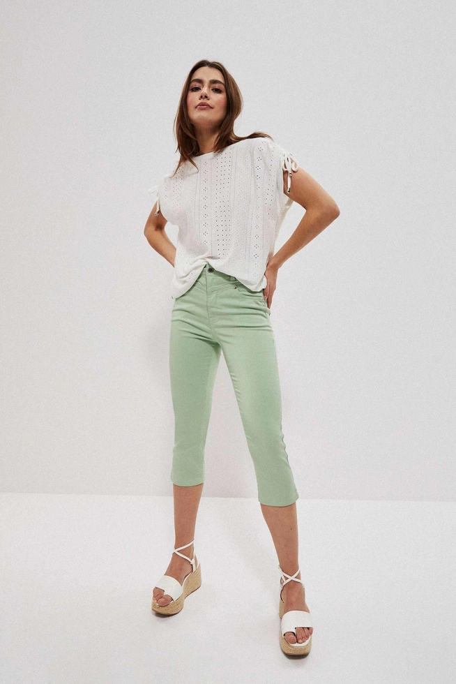 Spodnie rybaczki lyocell patynowe