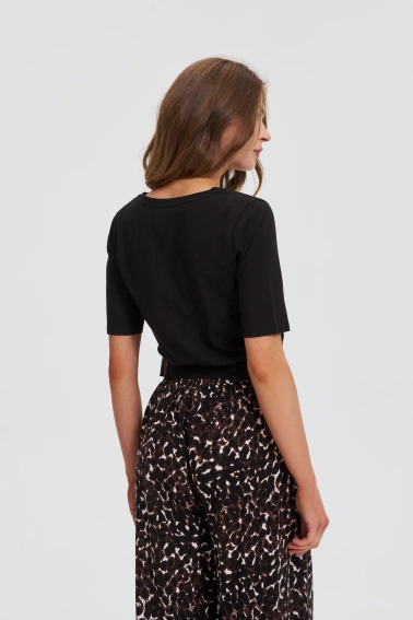 Bawełniana bluzka czarna