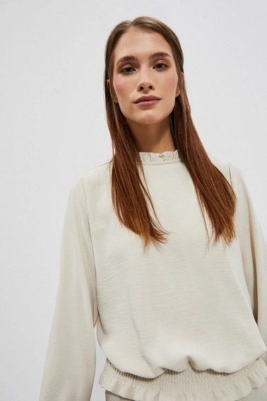 Gładka koszula piaskowa