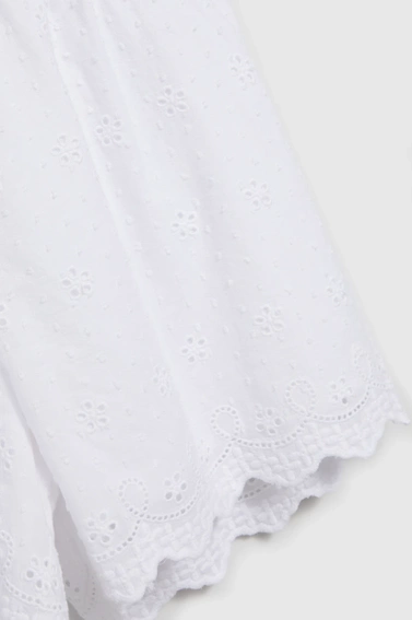 Bawełniane szorty białe