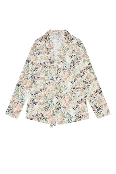 Marynarka w tropikalny wzór