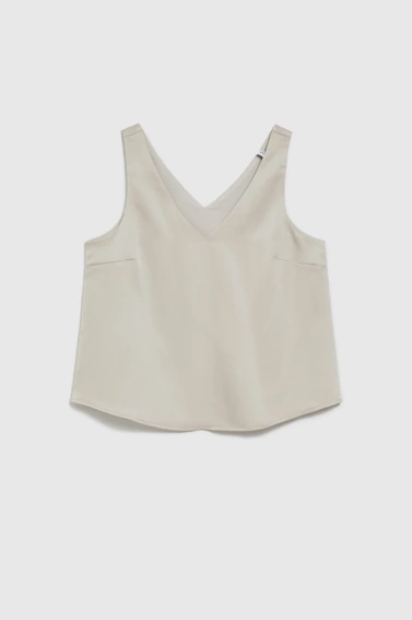 Gładka koszula beżowa