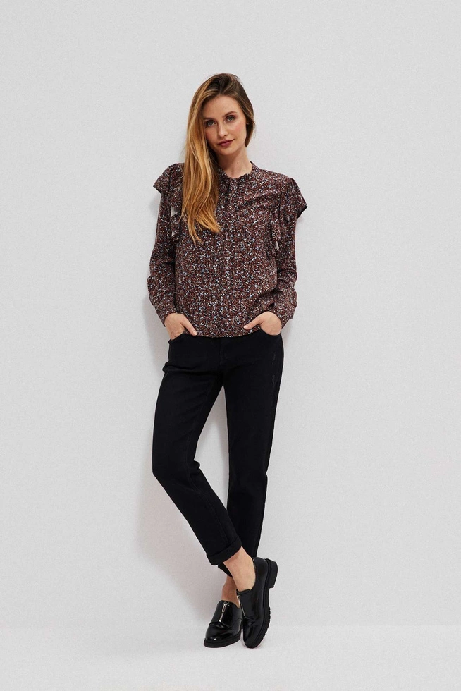 Jeansy czarne z prostą nogawką