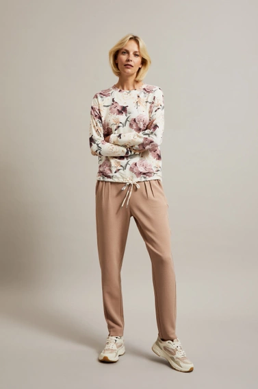 Bluza w kwiaty biała