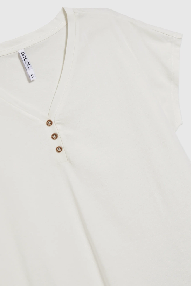 Bluzka z bawełny biała