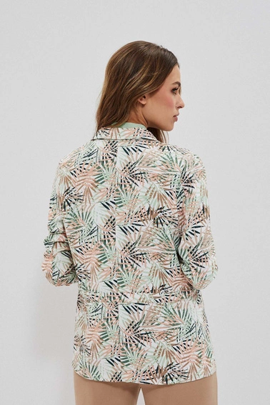 Marynarka w tropikalny wzór