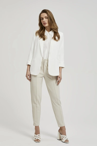 Marynarka z rękawami 3/4 biała