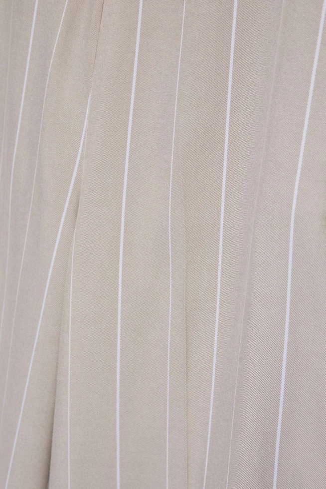 Spodnie kuloty w paski piaskowe