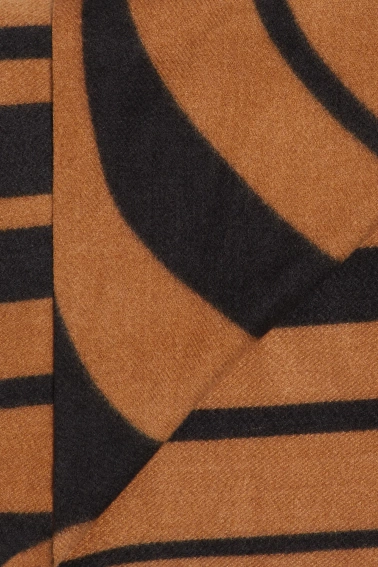 Szal w geometryczny wzór brązowy