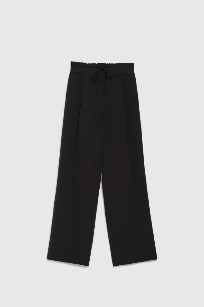 Spodnie z szerokimi nogawkami czarne
