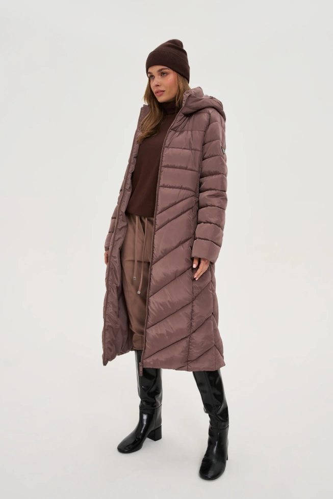 Zimowa czapka brązowa